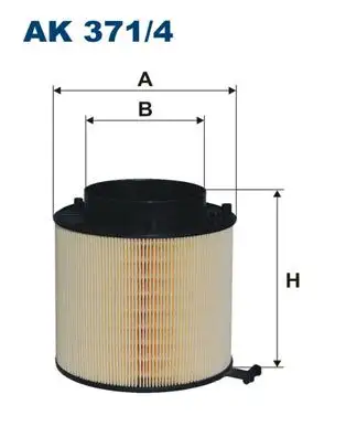 FILTRON AK371/4 Hava Filtresi 8K0133843 resmi