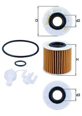 MAHLE OX414D1 Yağ Filtresi resmi