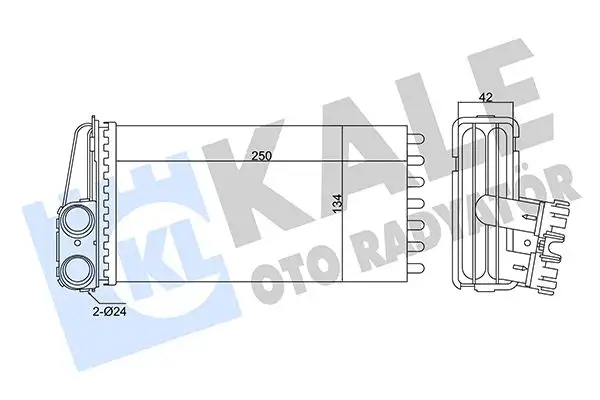 KALE 346295 Kalorifer Radyatörü 6448K3 resmi