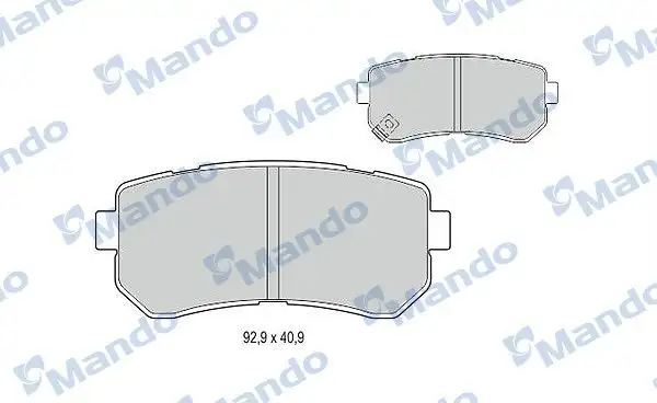 MANDO MBF015963 Arka Fren Balatası 58302D7A00 resmi