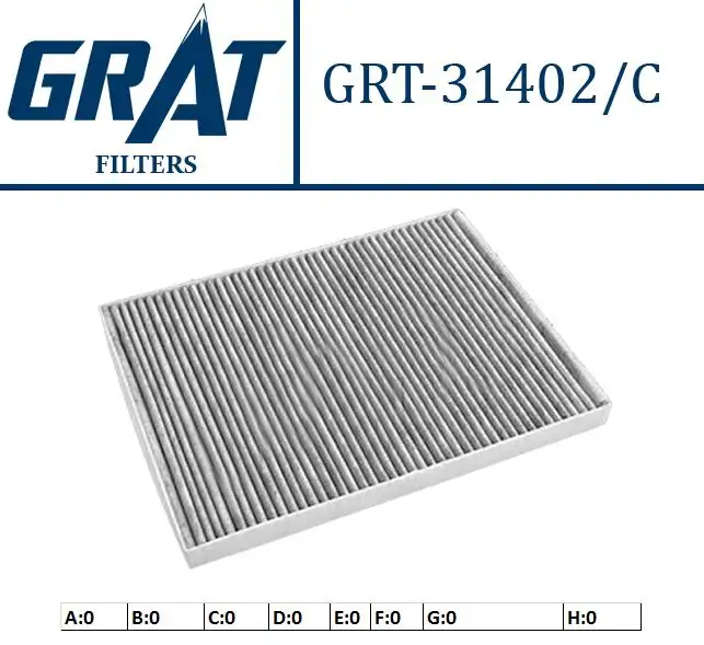 GRAT 31402C Polen Filtresi (Karbonlu) 82205905 resmi