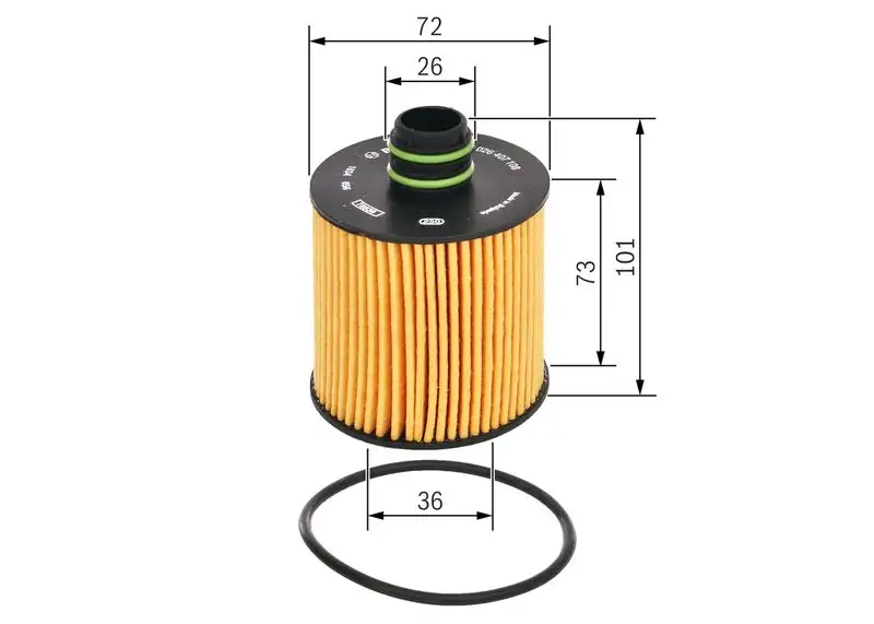 BOSCH F026407108 Yağ Filtresi resmi