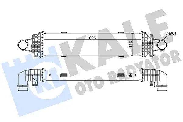 KALE 345015 Turbo Radyatörü A2045000200 resmi