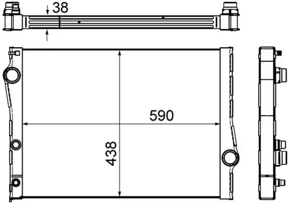 MAHLE CR1049000S Radyatör 17117807624 resmi
