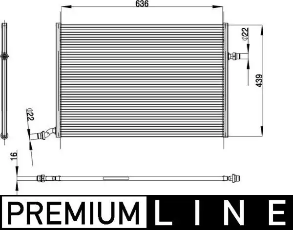 MAHLE CIR26000P Turbo Radyatörü A0995001903 resmi