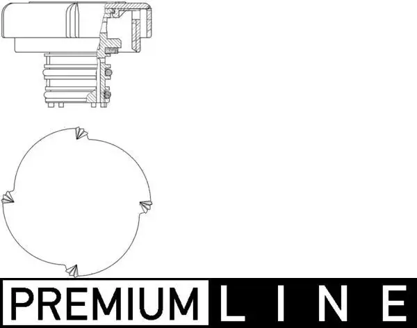 MAHLE CRB21000P Yedek Su Depo Kapağı resmi