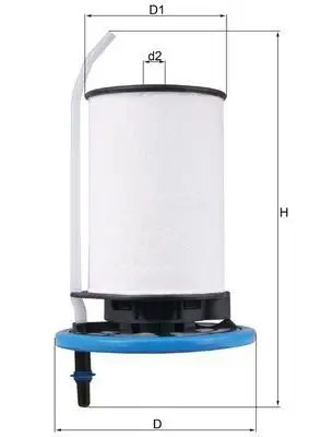 MAHLE KX398 Yakıt Filtresi resmi