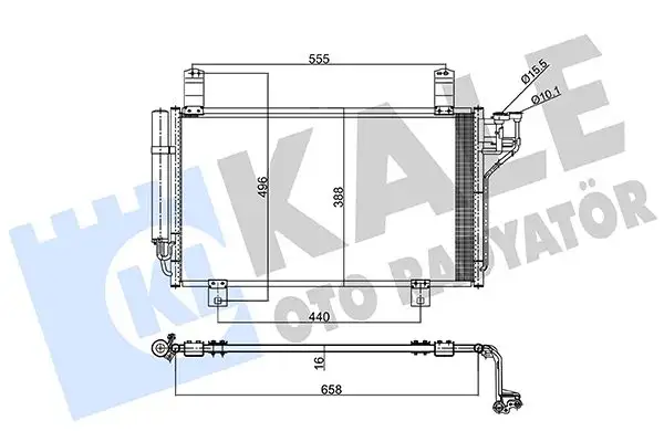 KALE 357795 Klima Radyatörü KF0361480B resmi