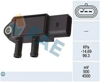 FAE 16143 Egzoz Basınç Sensörü 04L906051 resmi