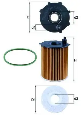MAHLE OX171/2D1 Yağ Filtresi resmi
