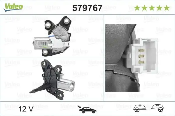 VALEO 579767 Silecek Motoru (Arka) 6405LP resmi