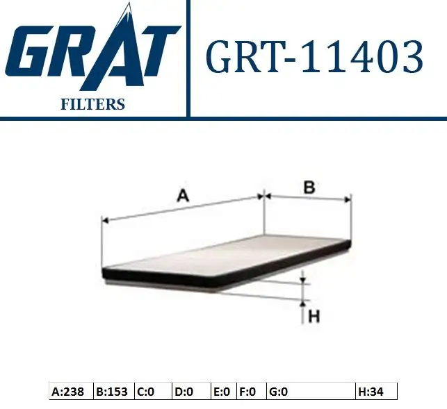 GRAT 11403 Polen Filtresi 272774936R resmi