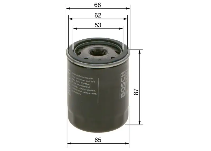 BOSCH 09864B7065 Yağ Filtresi resmi