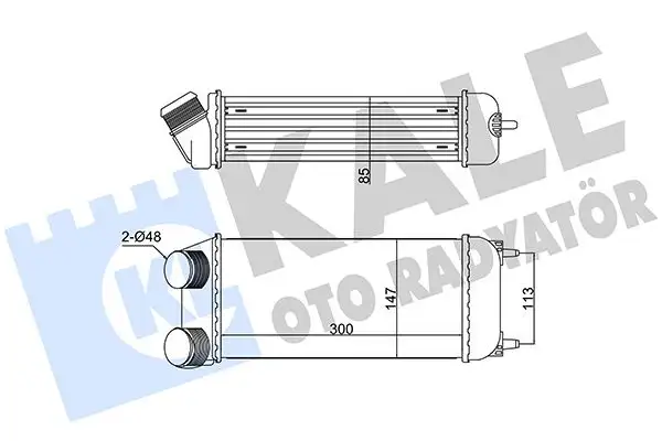 KALE 352320 Turbo Radyatörü 0384H1 resmi
