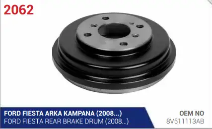 AYK 2062 Fren Kampanası 8V511113AB resmi