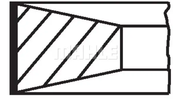 MAHLE 0396490 Piston Gömlek Segman (Set) resmi