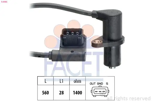 FACET 9.0085 Eksantrik Sensörü 12141731886 resmi