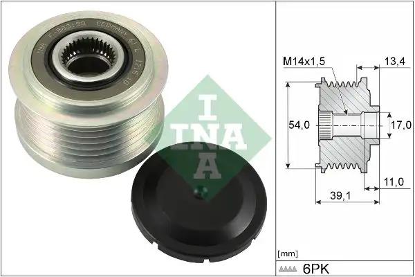 INA 535031110 Alternatör Kasnağı resmi