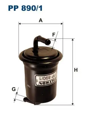 FILTRON PP890/1 Yakıt Filtresi resmi