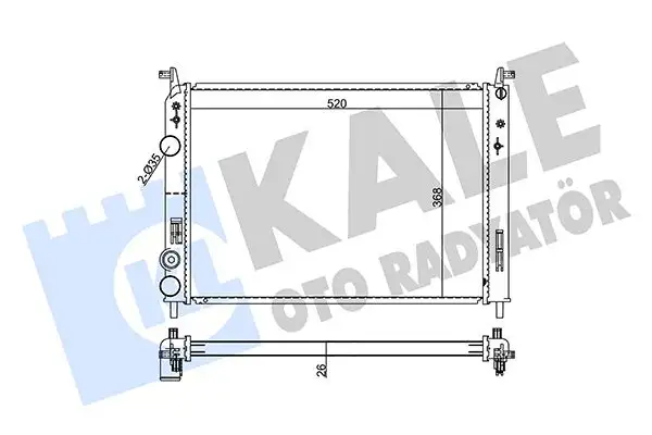 KALE 355620 Radyatör resmi