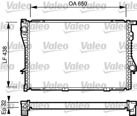 VALEO 731766 Radyatör 17112246012 resmi