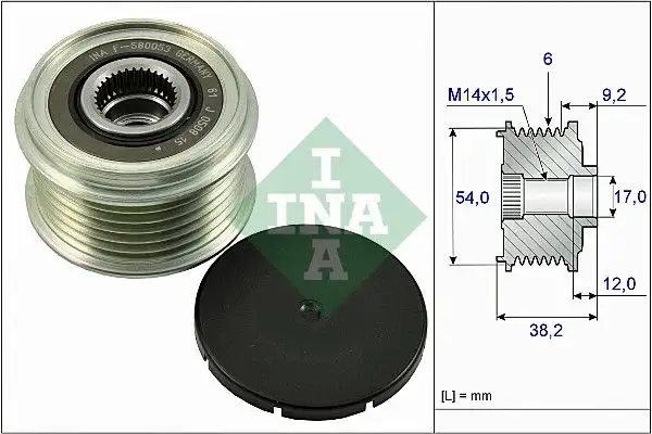 INA 535026310 Alternatör Kasnağı resmi