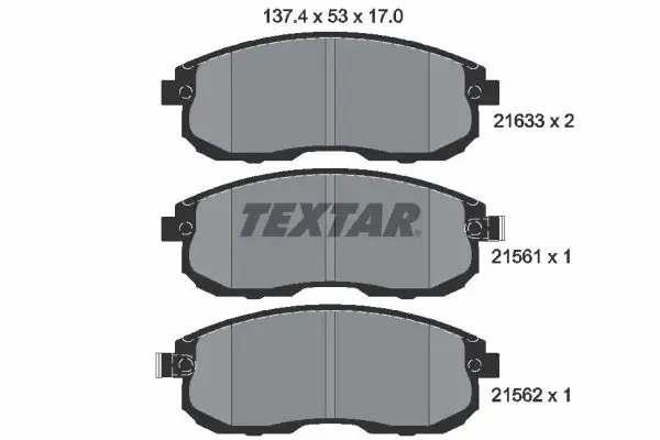 TEXTAR 2156101 Ön Fren Balatası resmi