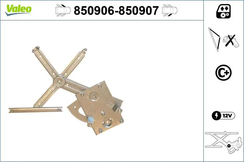 VALEO 850906 Ön Cam Krikosu (Sol) 93171820 resmi