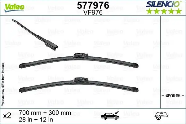 VALEO 577976 Silecek Süpürgesi (Takım) resmi
