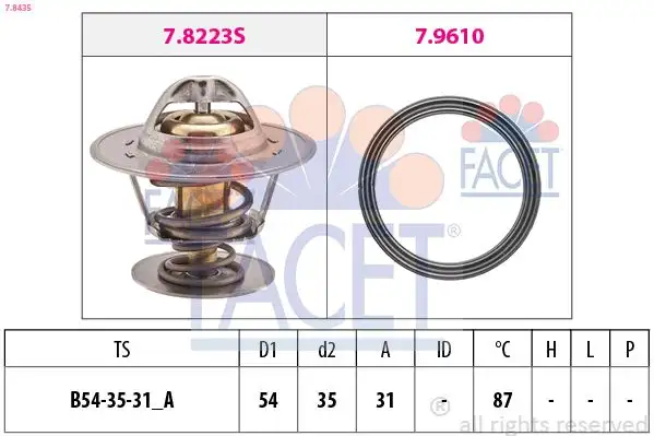 FACET 7.8435 Termostat resmi
