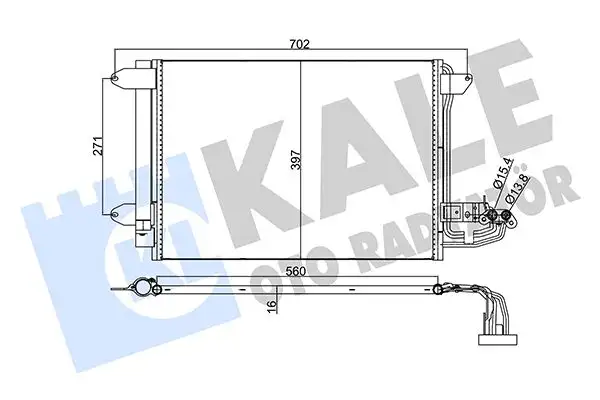 KALE 375400 Klima Radyatörü resmi