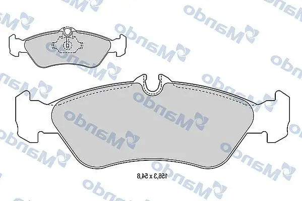 MANDO MBF015013 Arka Fren Balatası A0024206020 resmi