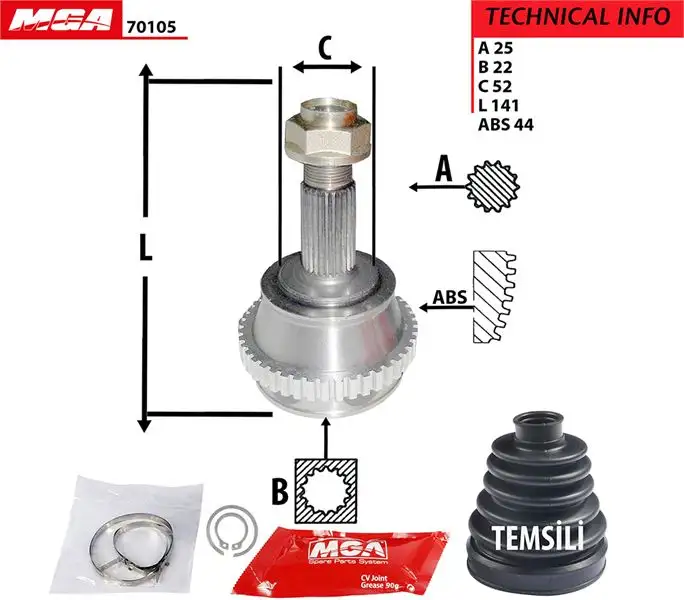 MGA 70105 Aks Kafası (Dış) 46307083 resmi