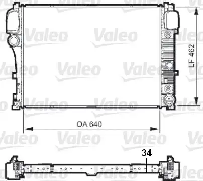 VALEO 735298 Radyatör A2215003103 resmi