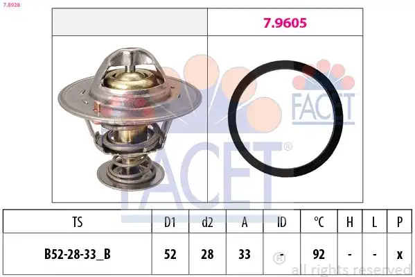 FACET 7.8928 Termostat CM5G61J20AA resmi