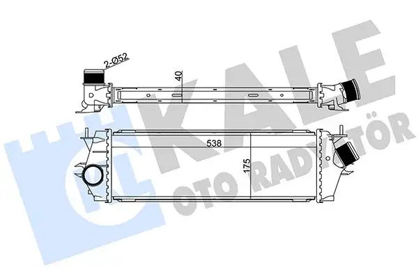 KALE 345030 Turbo Radyatörü 8200411160 resmi