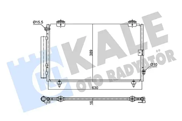 KALE 350685 Klima Radyatörü 8846012540 resmi