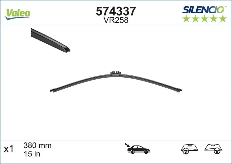 VALEO 574337 Arka Silecek Süpürgesi resmi