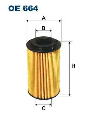 FILTRON OE664 Yağ Filtresi resmi