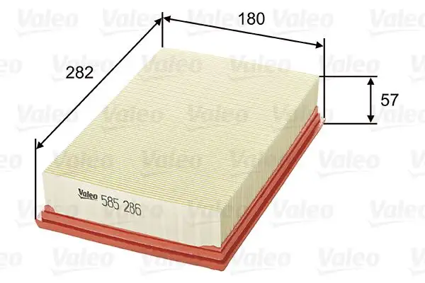VALEO 585286 Hava Filtresi NA2643 resmi