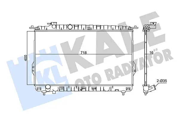 KALE 347810 Radyatör 2531038005 resmi