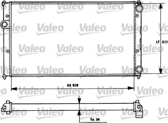 VALEO 731265 Radyatör 1H0121253P resmi
