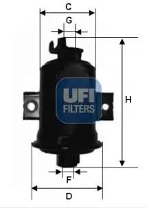 UFI 31.560.00 Yakıt Filtresi resmi