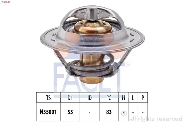 FACET 7.8304S Termostat 9616090280 resmi