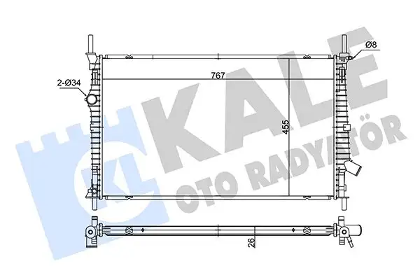 KALE 362680 Radyatör resmi