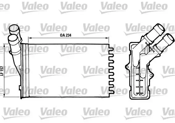 VALEO 812005 Kalorifer Radyatörü 96103384 resmi