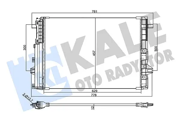 KALE 357725 Klima Radyatörü resmi