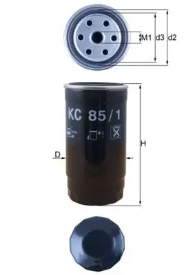 MAHLE KC85/1 Yakıt Filtresi resmi