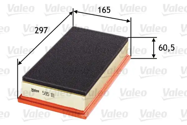 VALEO 585111 Hava Filtresi resmi