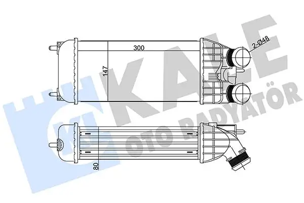 KALE 344600 Turbo Radyatörü 9803900780 resmi